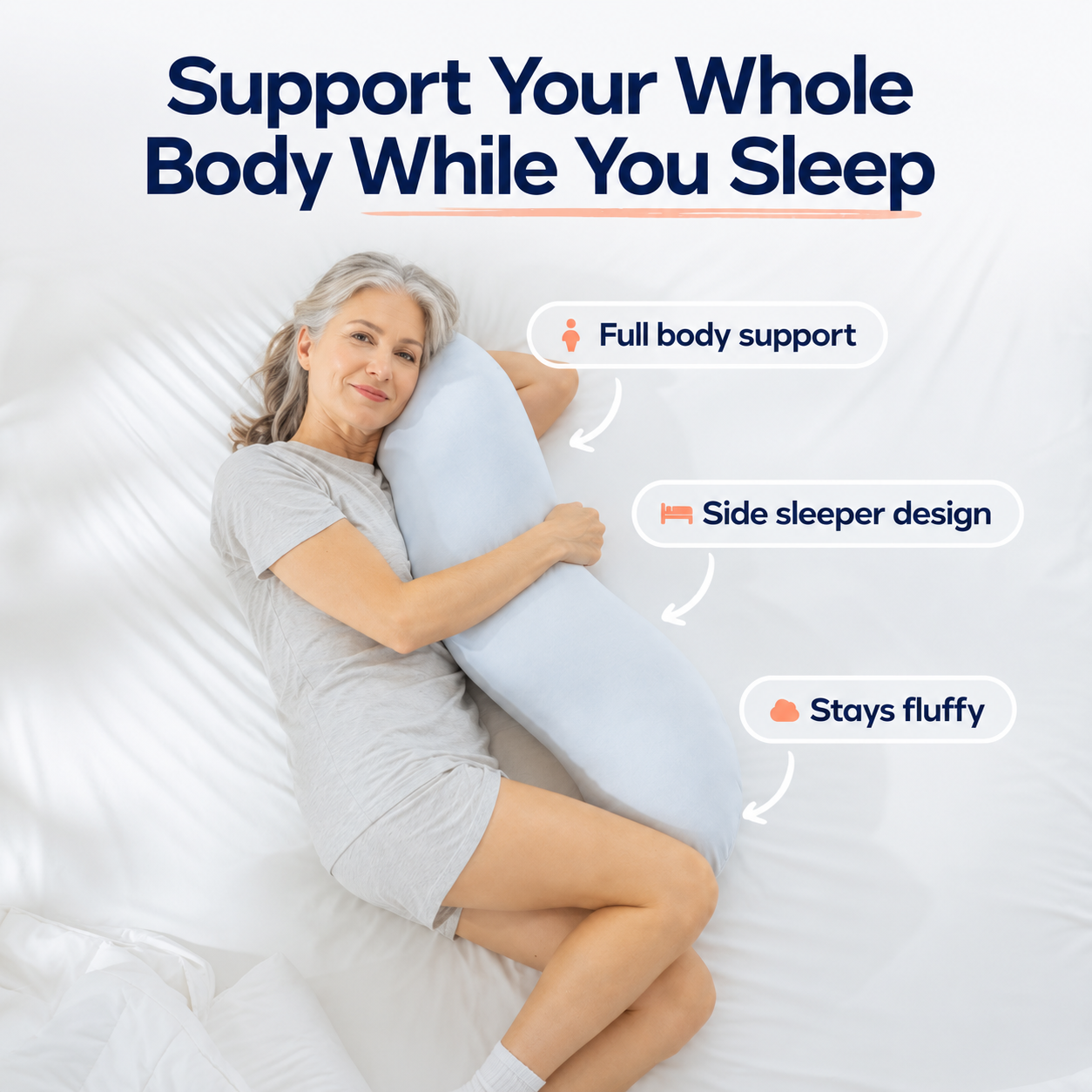 Sleep Tuckd Body Pillow