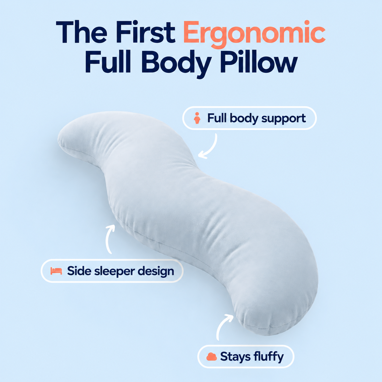 Sleep Tuckd Body Pillow
