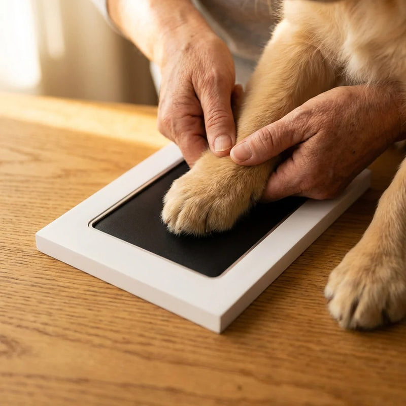 Place their paw on the pad
